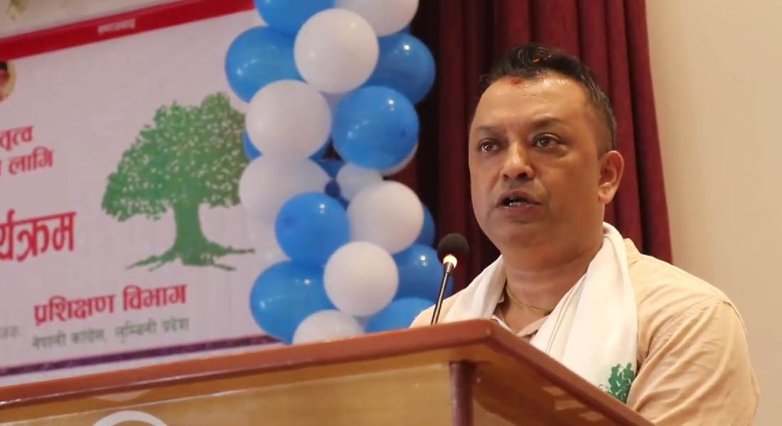 अब कांग्रेसले टिकटका लागि तल्लो तहबाटै निर्णय गर्ने व्यवस्था गर्नुपर्छ : गगन थापा